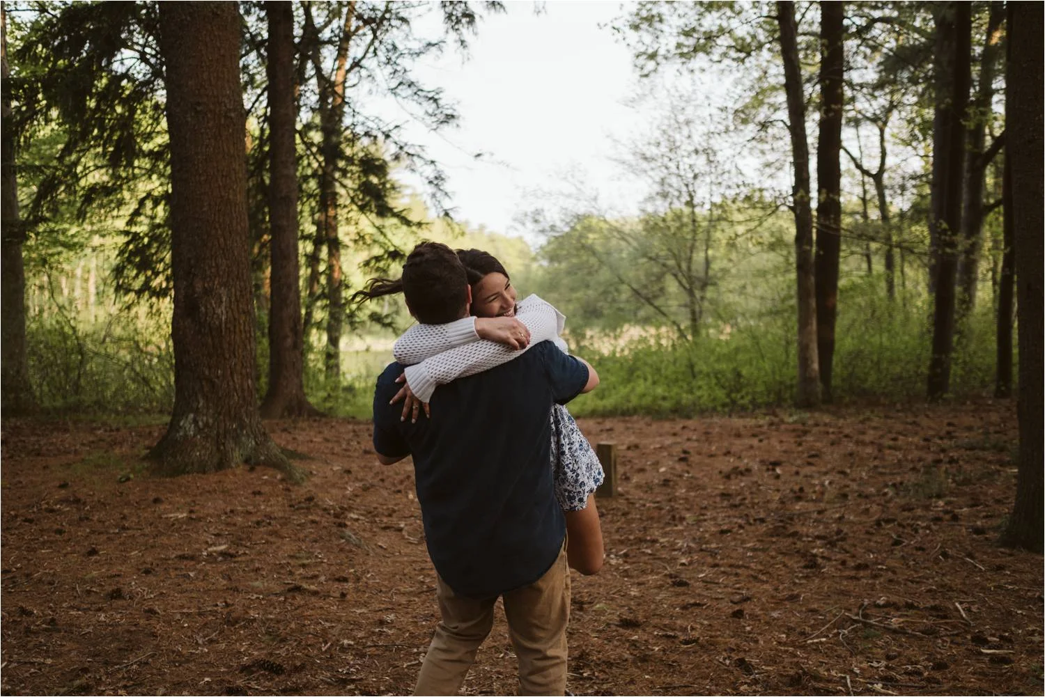 Walpole Town Forest - Walpole Engagement Session - Norfolk MA Engagement Photos - Jemima Richards