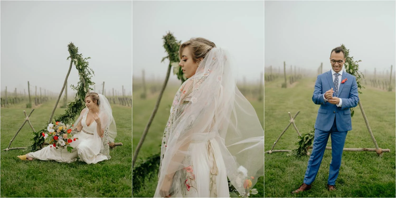 DIY Wedding - Newport Vineyards Wedding - Newport Rhode Island Wedding - Jemima Richards - Free People Bride - New England Wedding Photographer - Rhode Island Wedding Photographer