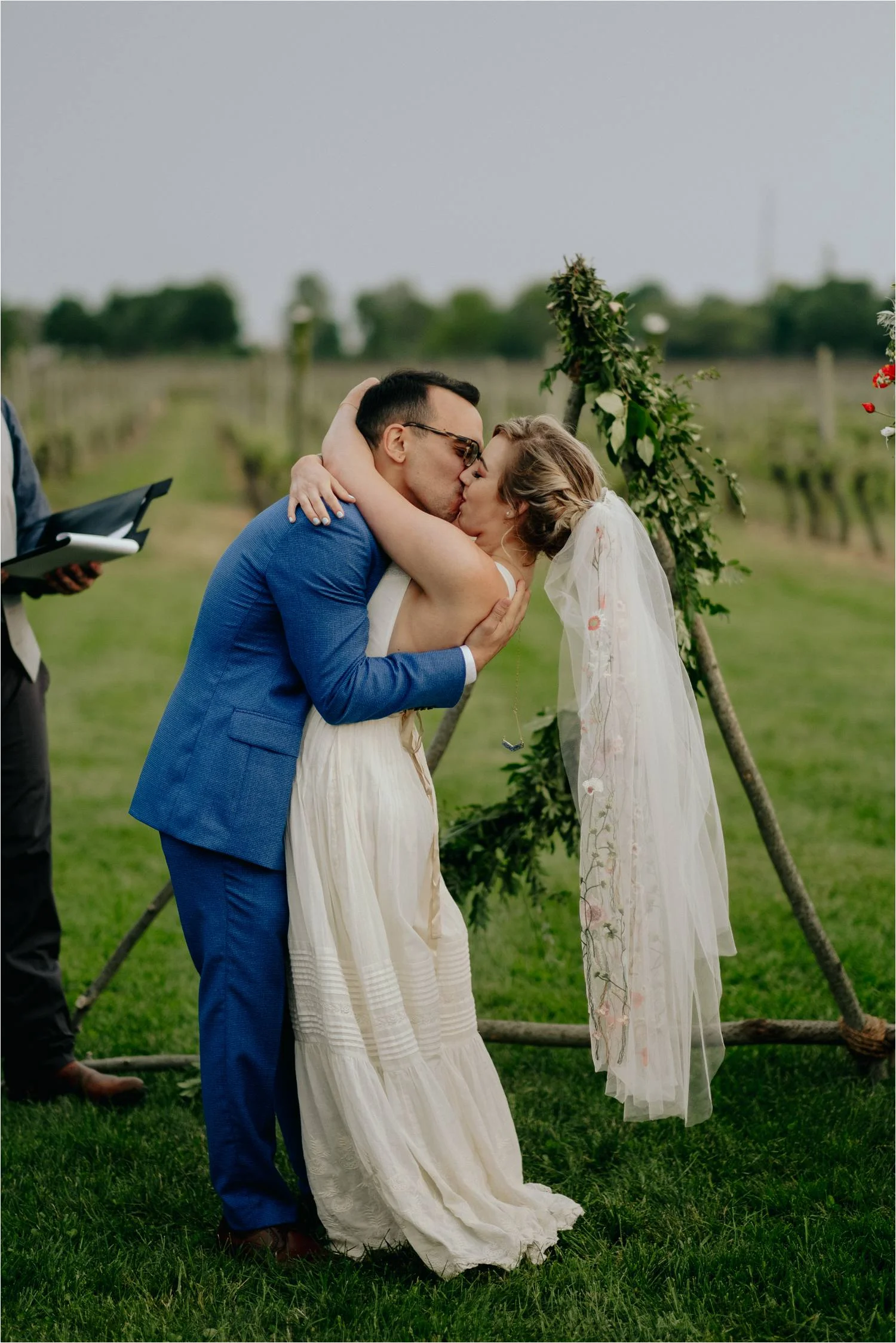 DIY Wedding - Newport Vineyards Wedding - Newport Rhode Island Wedding - Jemima Richards - Free People Bride - New England Wedding Photographer - Rhode Island Wedding Photographer