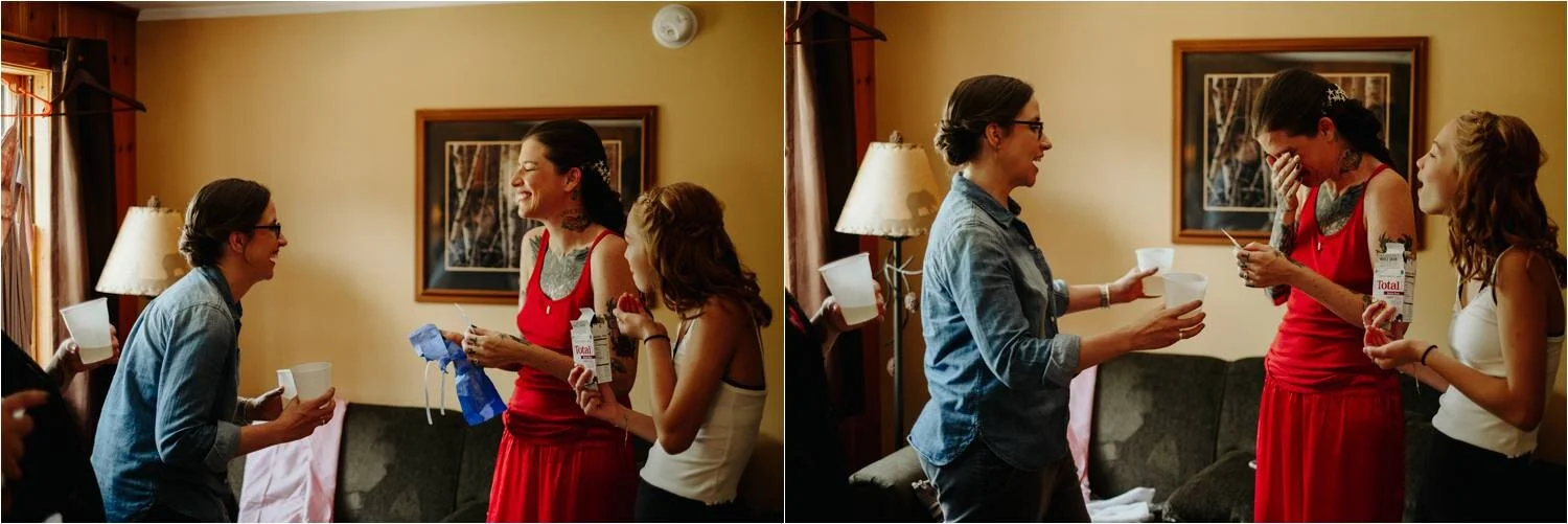Whitney's Inn Jackson New Hampshire White Mountains Wedding - Tattooed Couple - Jemima Richards