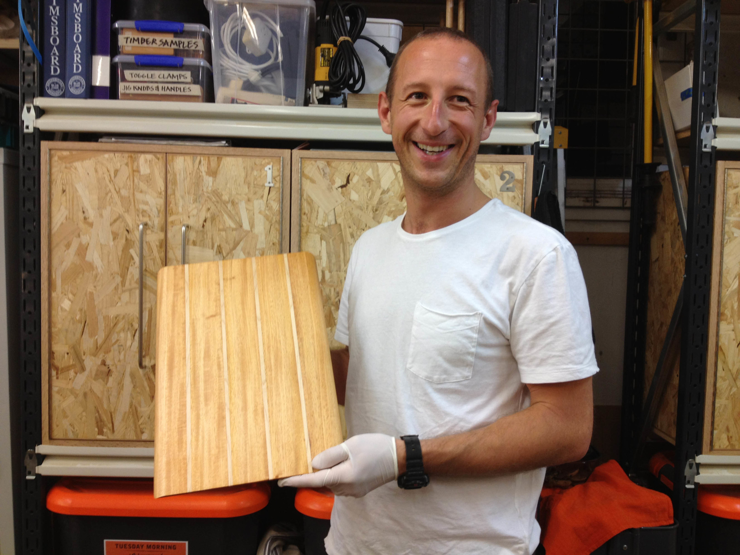 Phil cycled all the way from Manly to make this breadboard. Now he's making a surfboard!