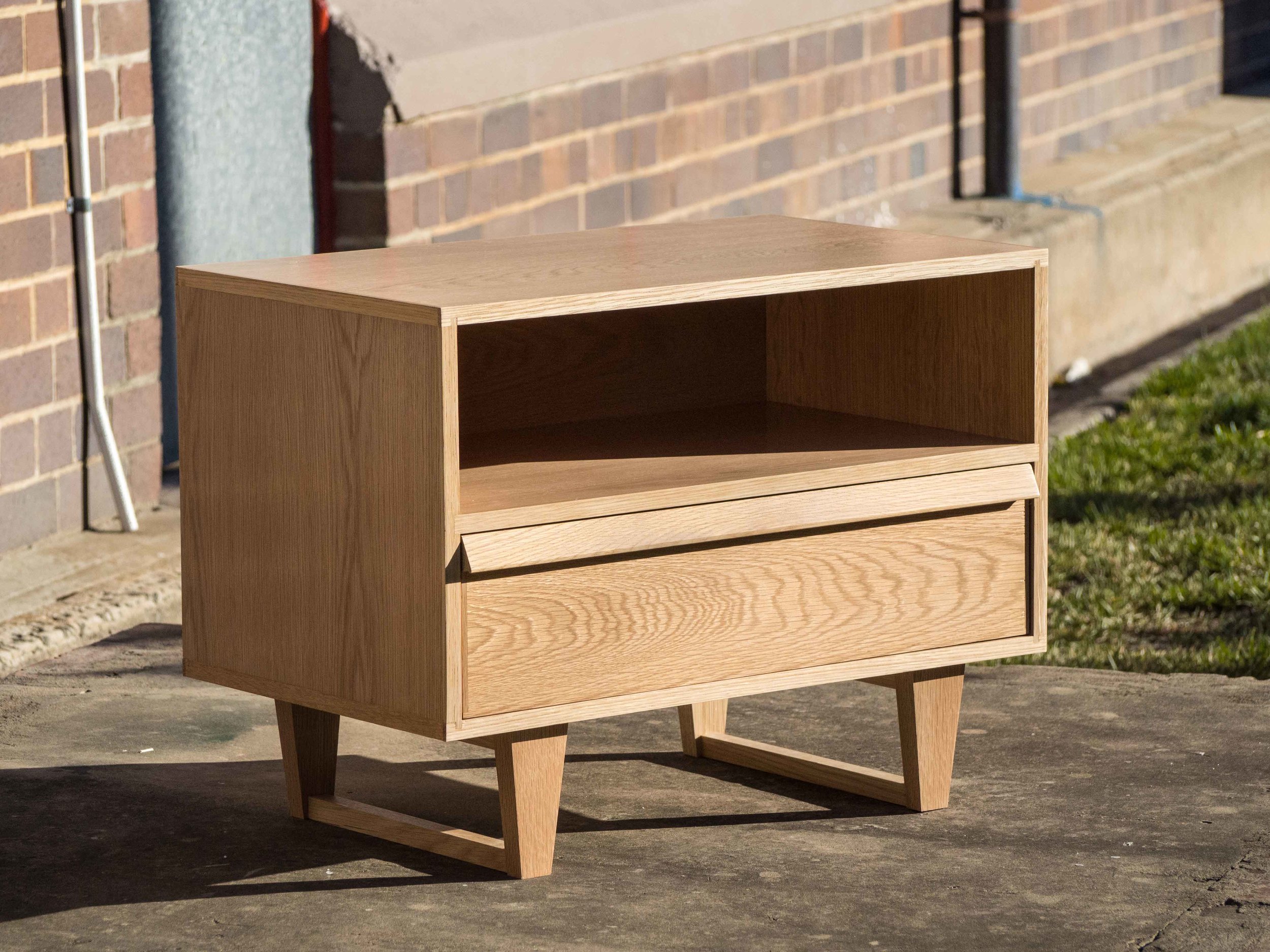 One of two fifties inspired bedside cabinets by Andy.