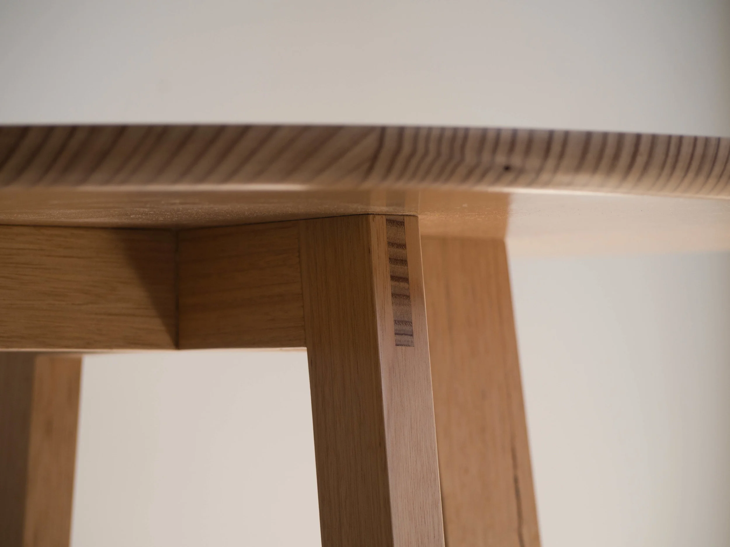 Top and underside of Mathew's ocassional table.