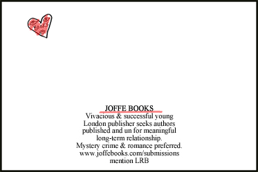 Our ad in the The London Review of Books