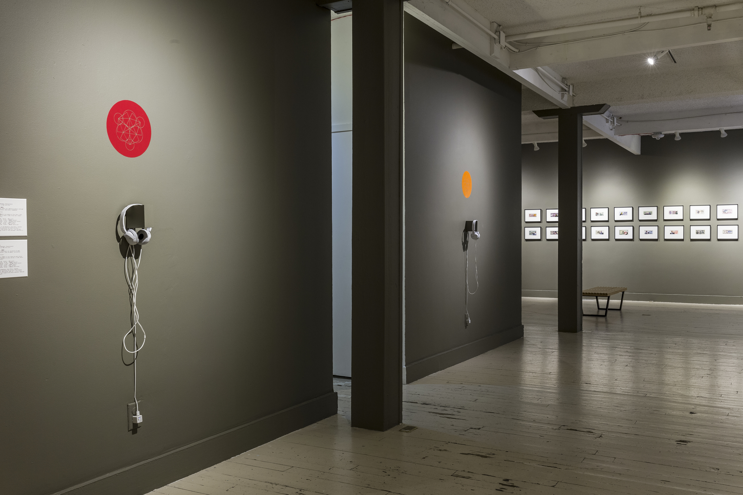 RAGA/CHAKRA installation view (first and second phases of six). Image courtesy Boulder Museum of Contemporary Art. Photo Richard A. Peterson
