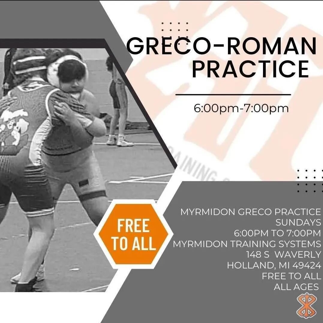 Greco tonight! 6pm to 7pm. FREE TO ALL
#MyrmidonTrained