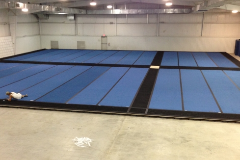 gymnastics spring mat