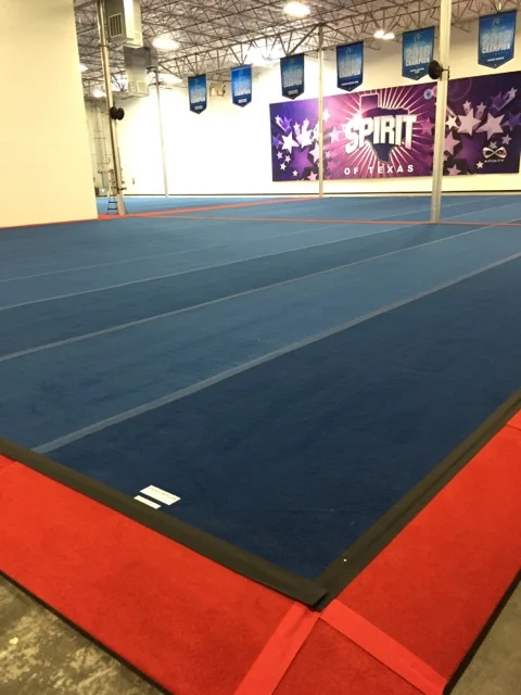 Red-and-blue-spring-floor