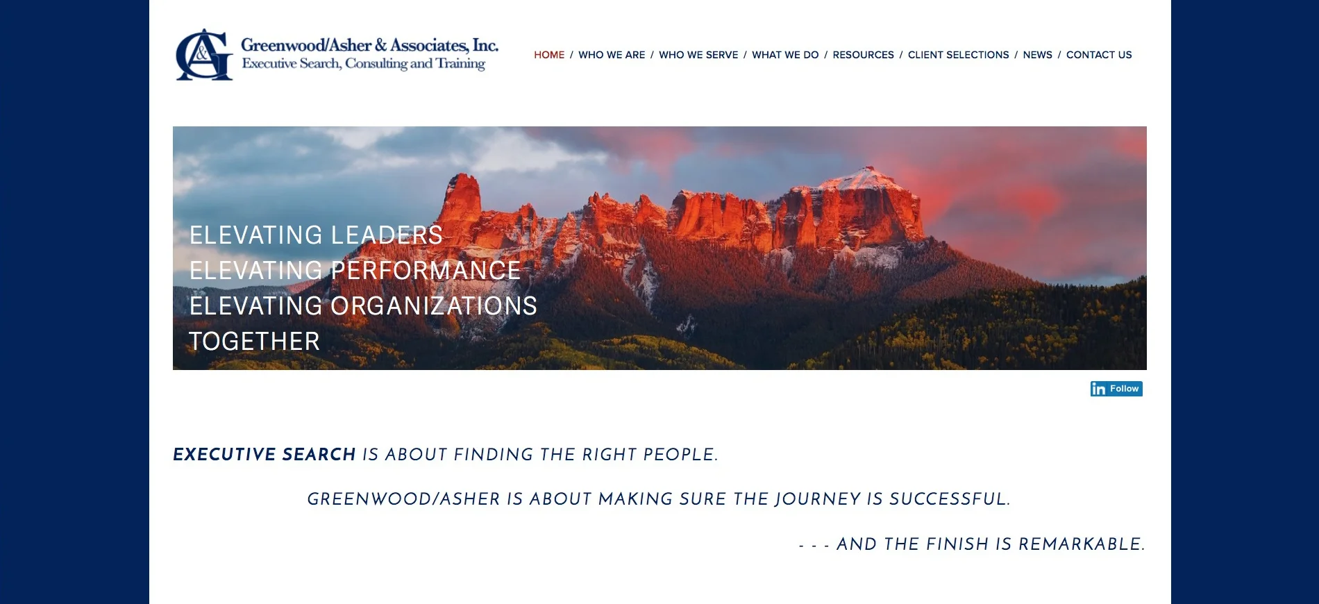 Greenwood/Asher & Associates, Inc. G/A&A is a woman-owned executive search, consulting and training firm with a diverse recruiting and consulting team. They have extensive expertise and experience with executive search, consulting and training in education and nonprofit organizations.
