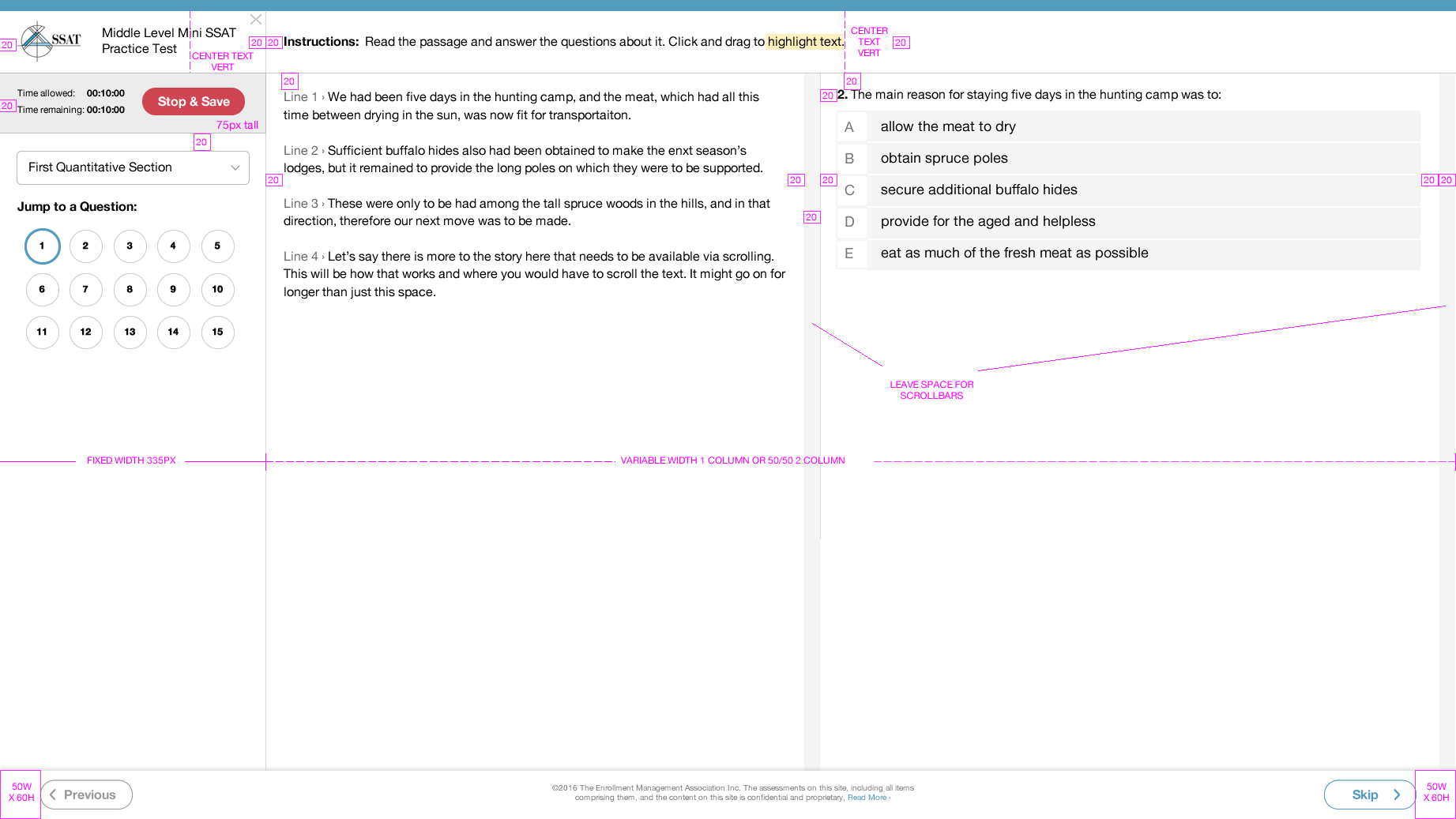 Example responsive spec