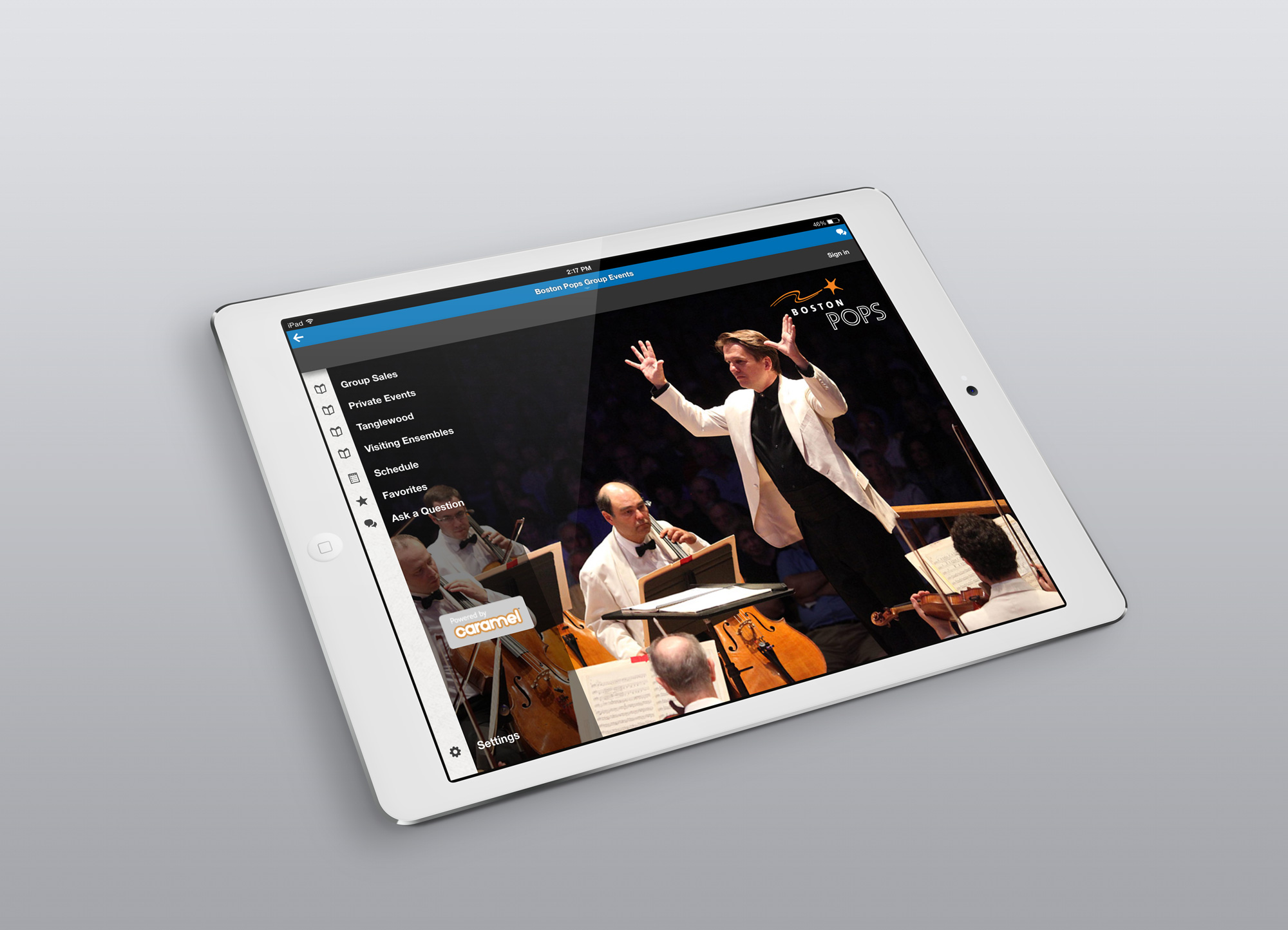 Client: Boston Symphony Orchestra Project: Group Sales Mobile App