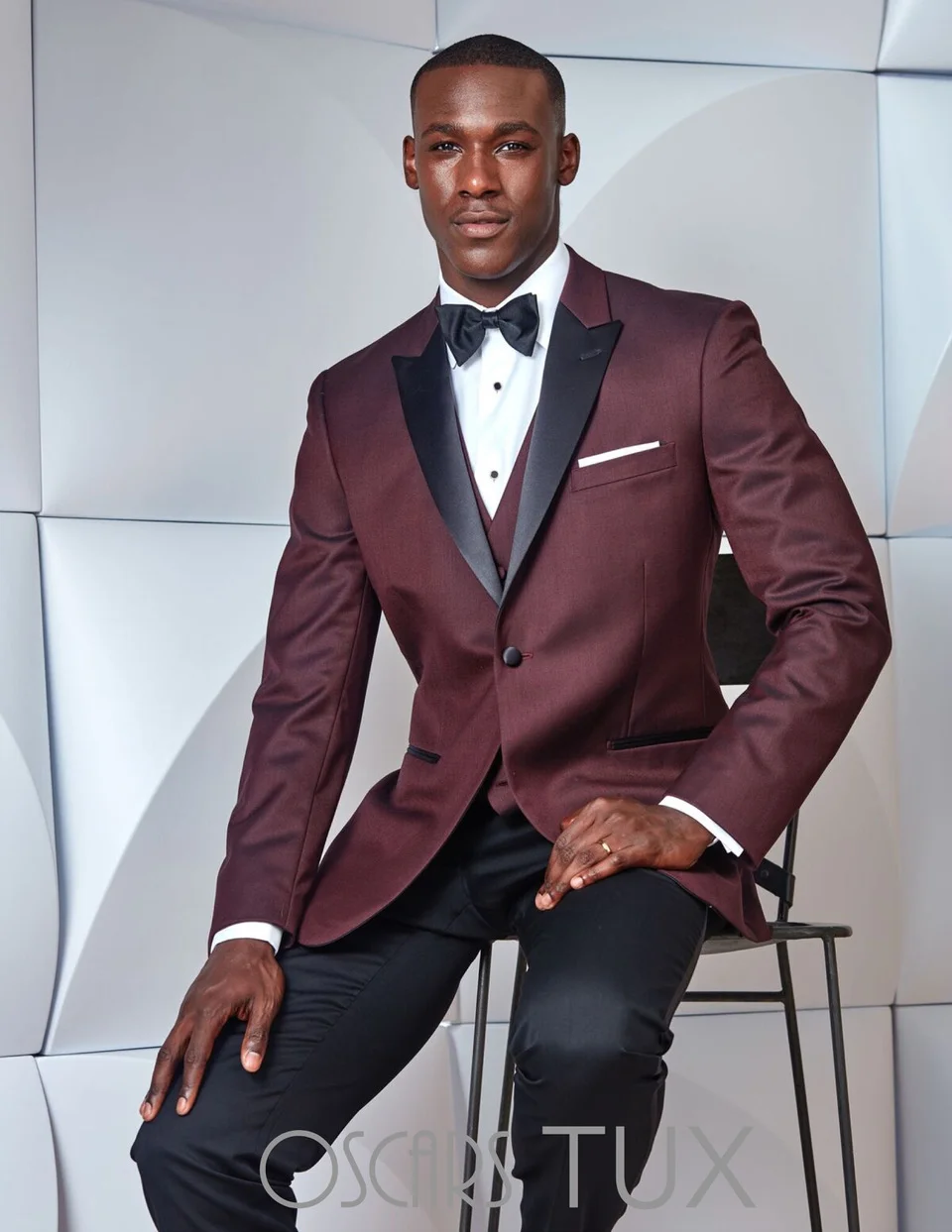 # 27 Burgundy Slim Fit EXCLUSIVE ULTRA FIT Black Pants
