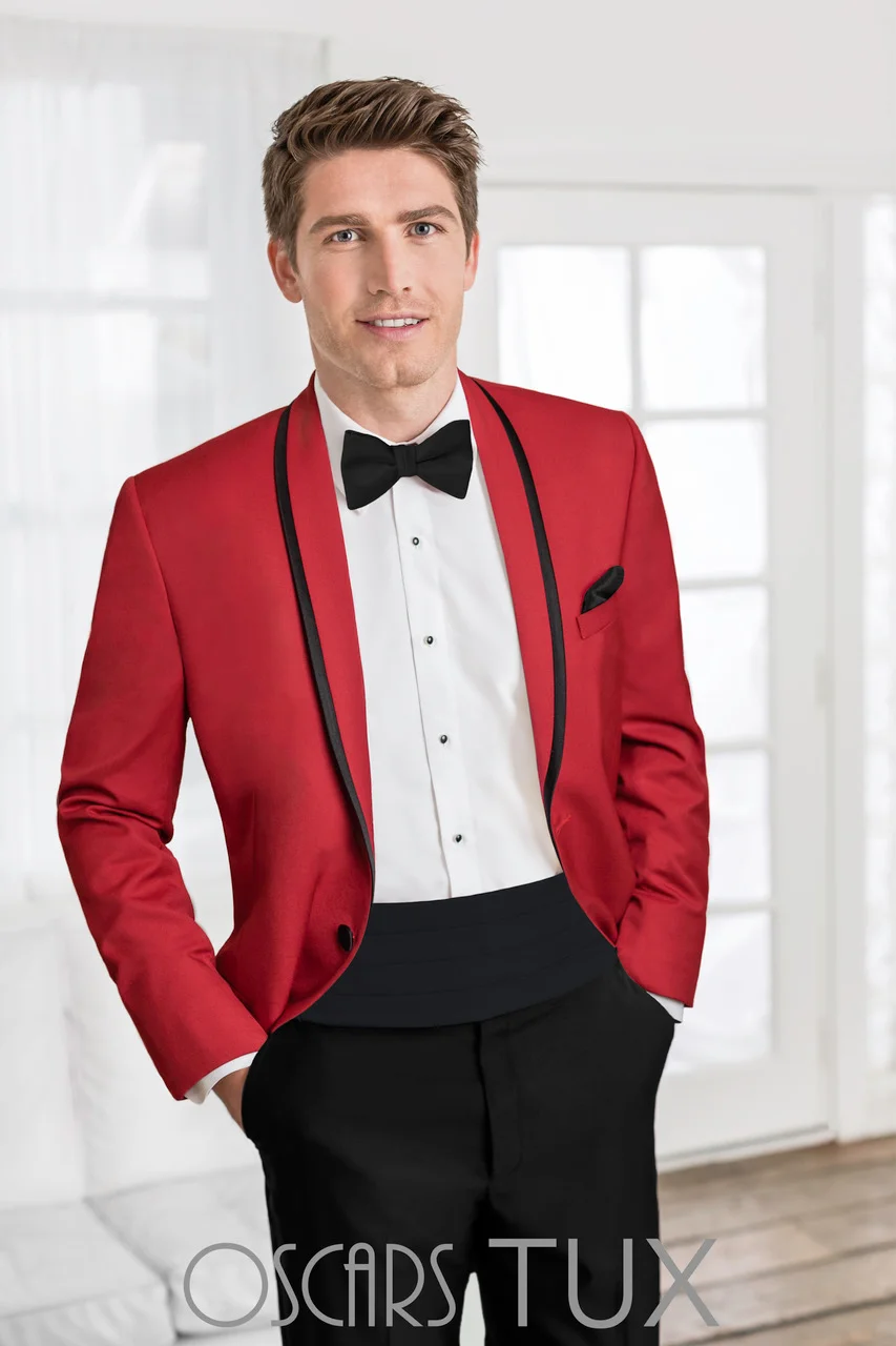 # 30 Ferrari Red Prom Slim Fit Exclusive 