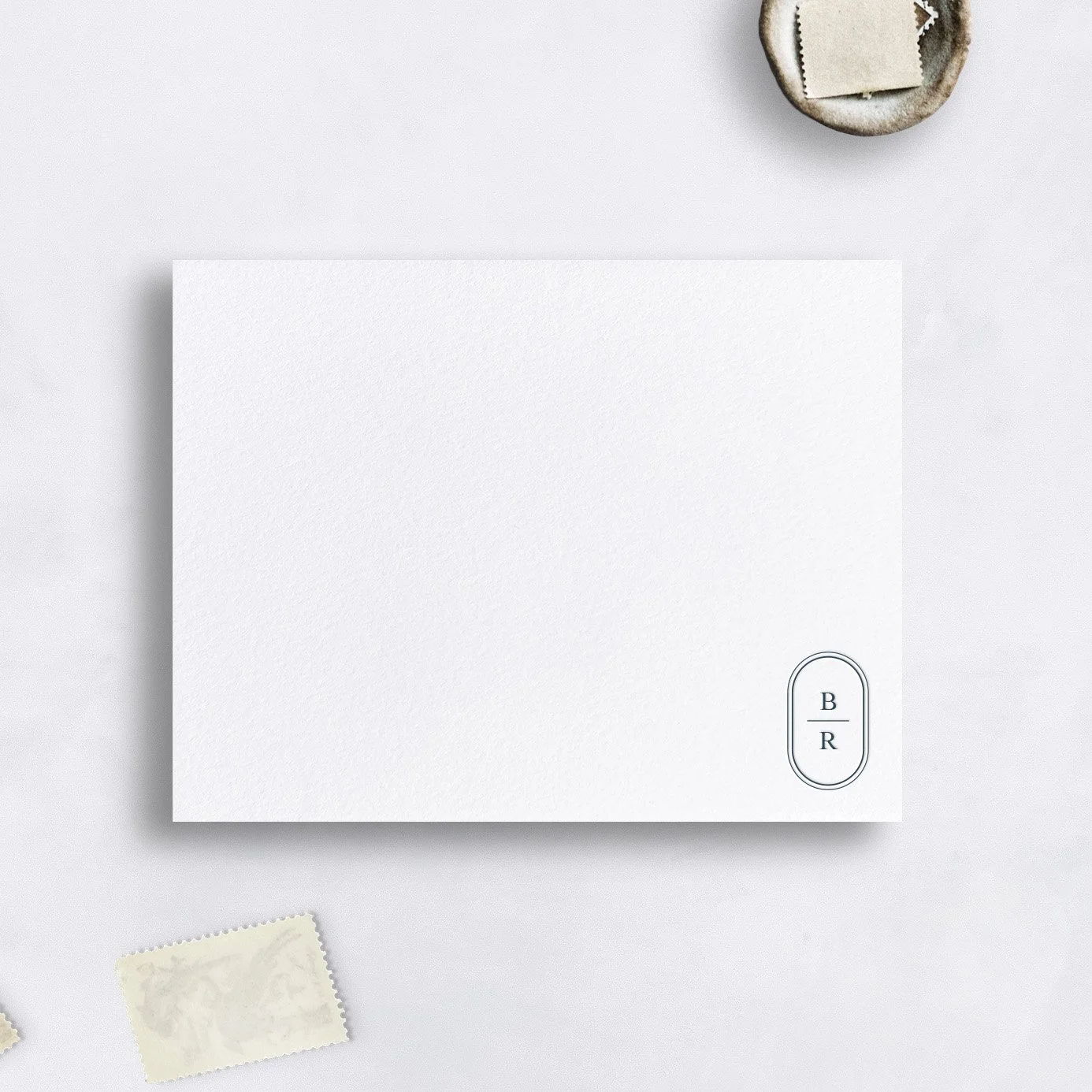 Oval Personal Stationery