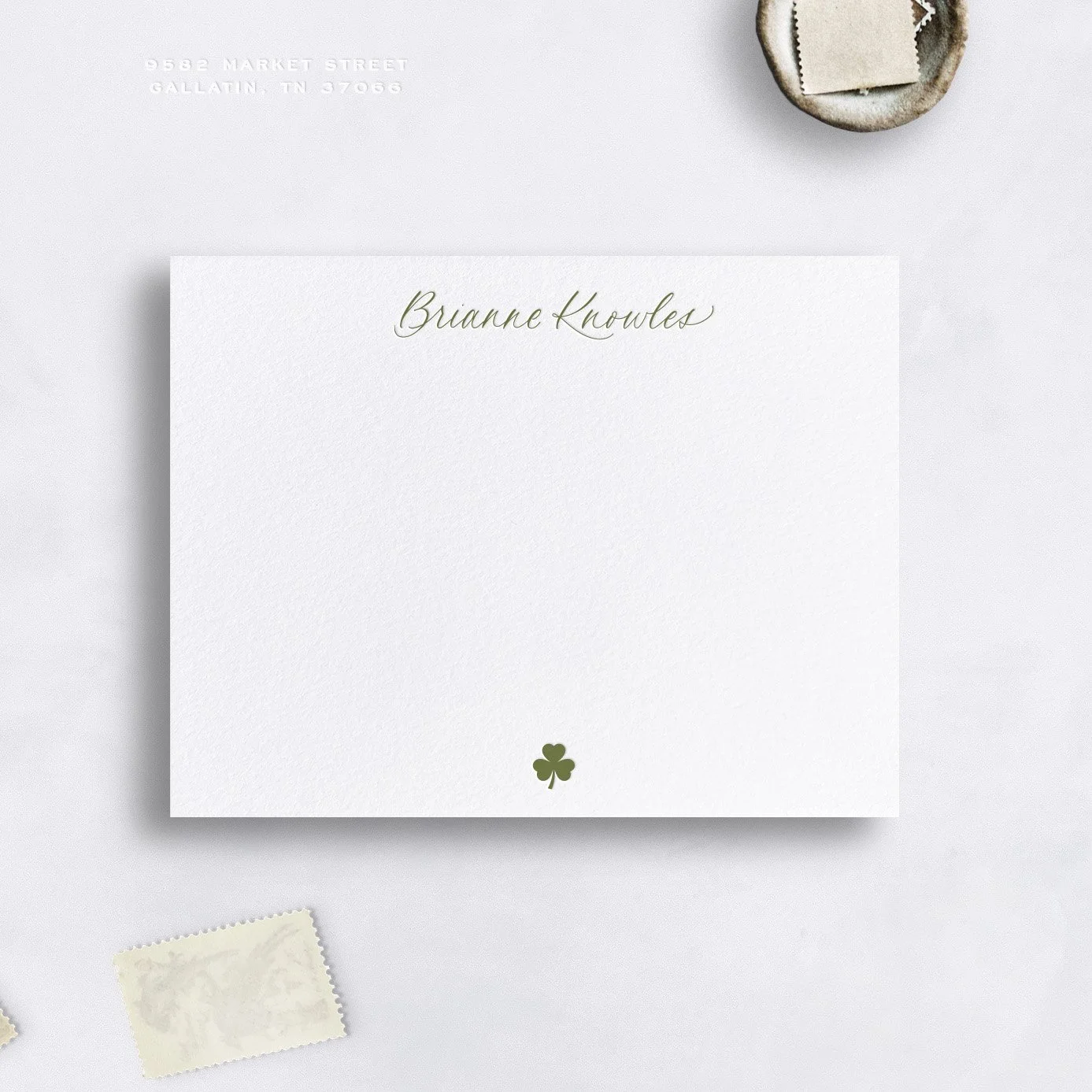 Shamrock Personal Stationery
