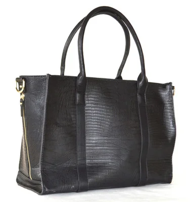Esalen Tote in Black Lizard