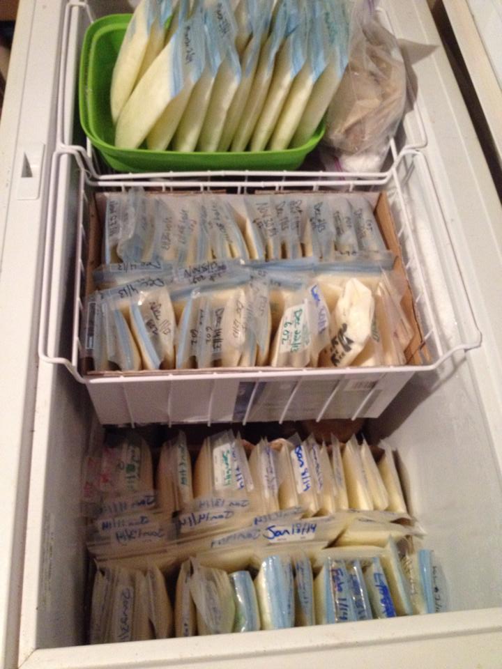   Freeze flat for easy storage and fast thawing!!! Pump after baby eats EVERY time from day one!  