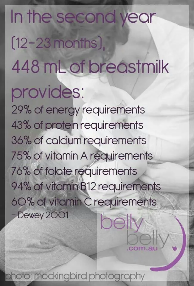 breastfeeding after 1 year