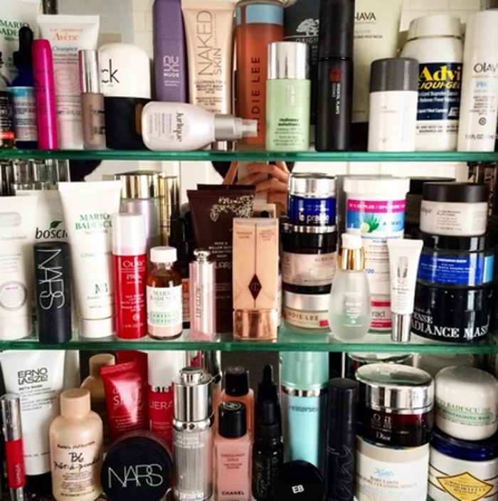 Eva Chen's, former beauty editor & now Editor-in-Chief of Lucky Magazine, medicine cabinet