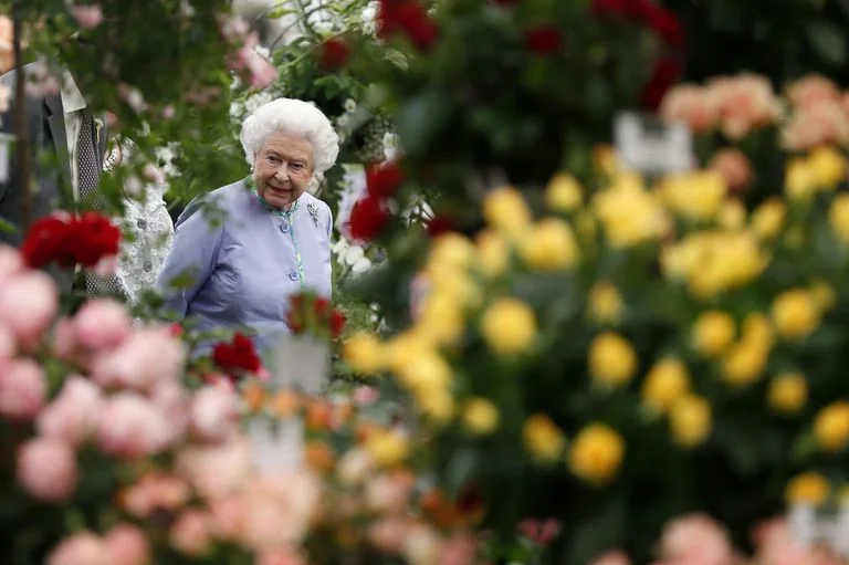 Queen Elizabeth II at the Chelsea Flower Show. Photo: Prima