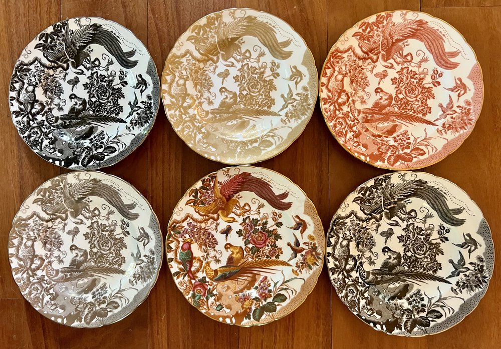 Royal Crown Derby bird plates