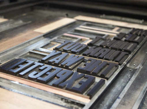 Image of the letterpress "My Life Didn't.."
