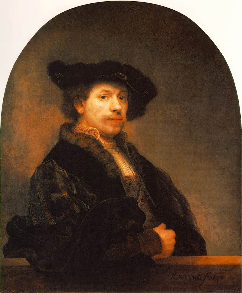 Self Portrait by Rembrandt van Rijn (circa 1640)