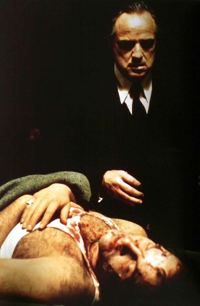 Marlon Brando in "The Godfather" by Gordon Willis (1972)