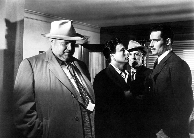Orson Welles and Charlton Heston in "Touch of Evil" by Russell Metty (1958)