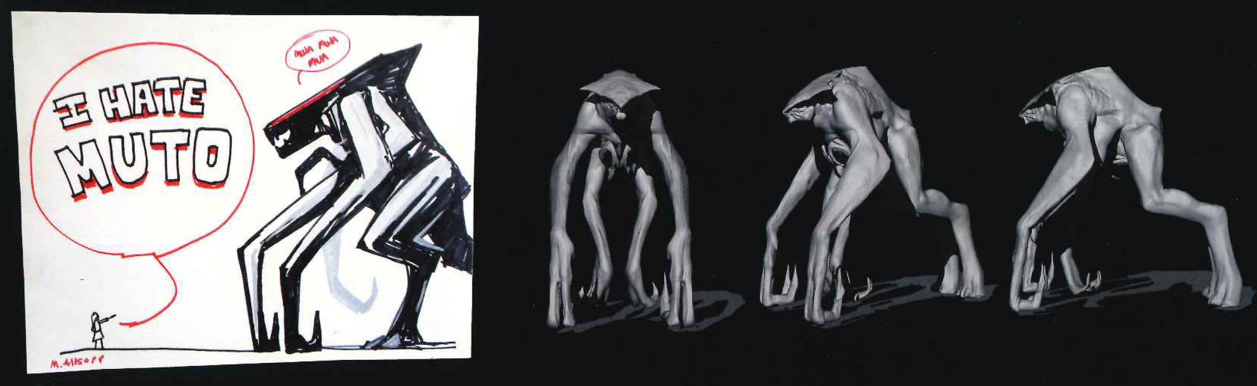 Zbrush concept de uno de los Mutos.