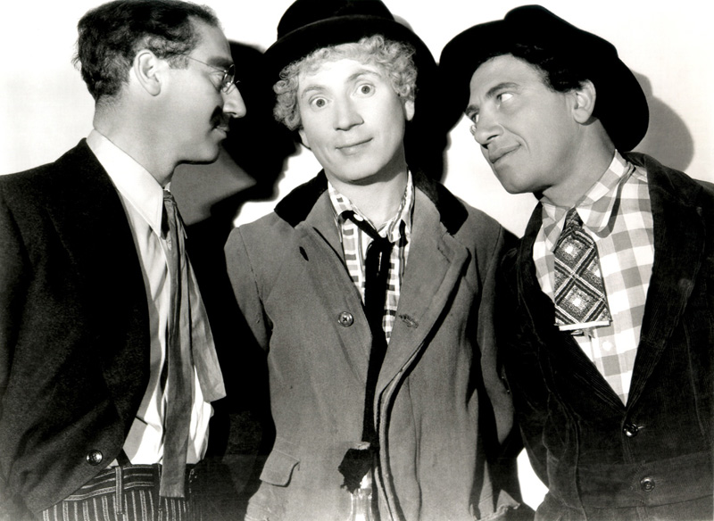 The Marx Brothers in "A Night at the Opera" by Merritt B. Gerstad (1935).