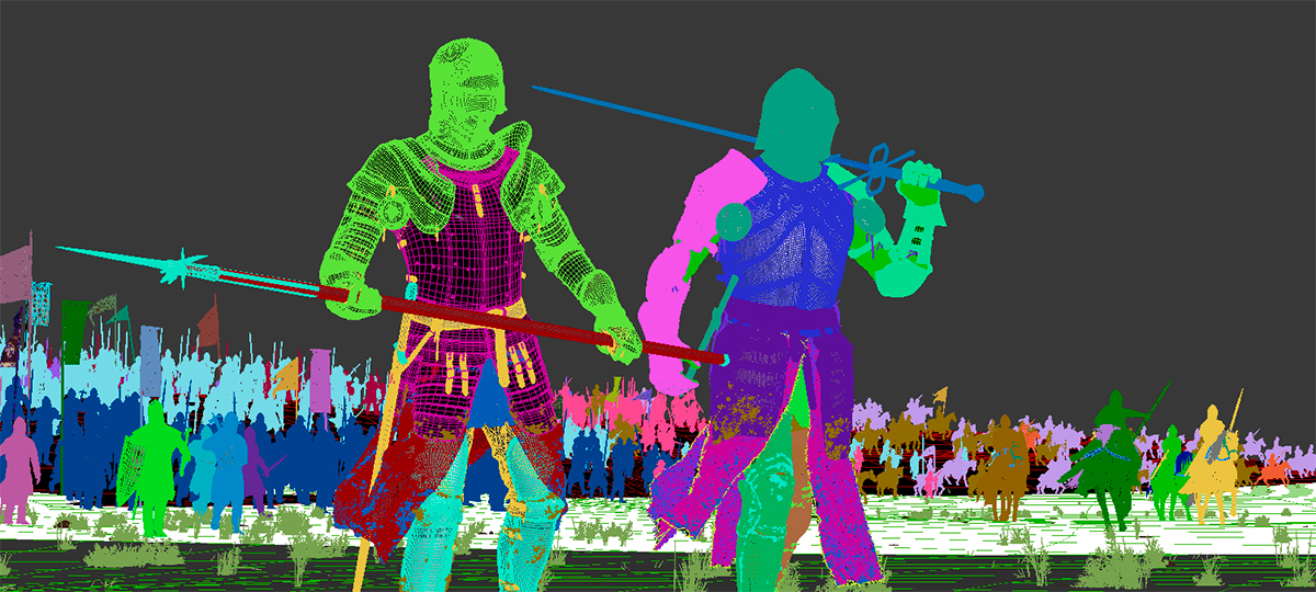 Wireframe en 3D Studio Max.