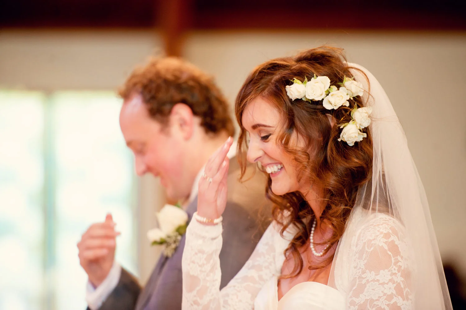 bride blessing herself monaghan church Ireland Wedding Photography Irish wedding photographers