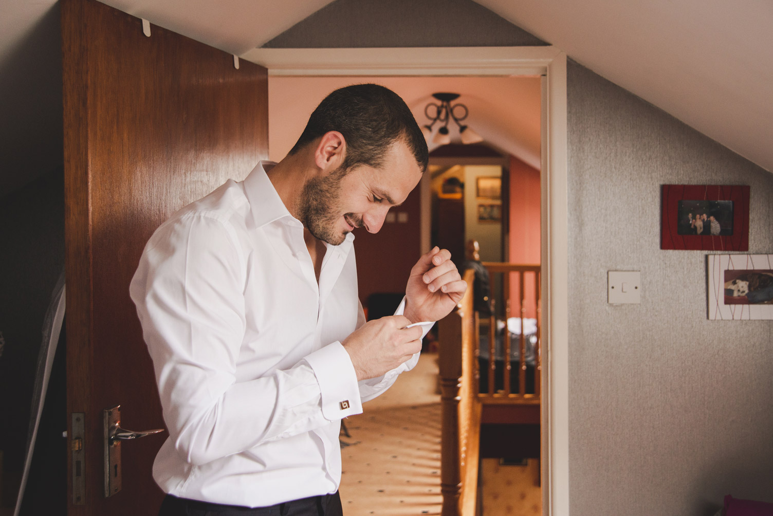 Groom getting ready in Co. Meath Ireland Wedding