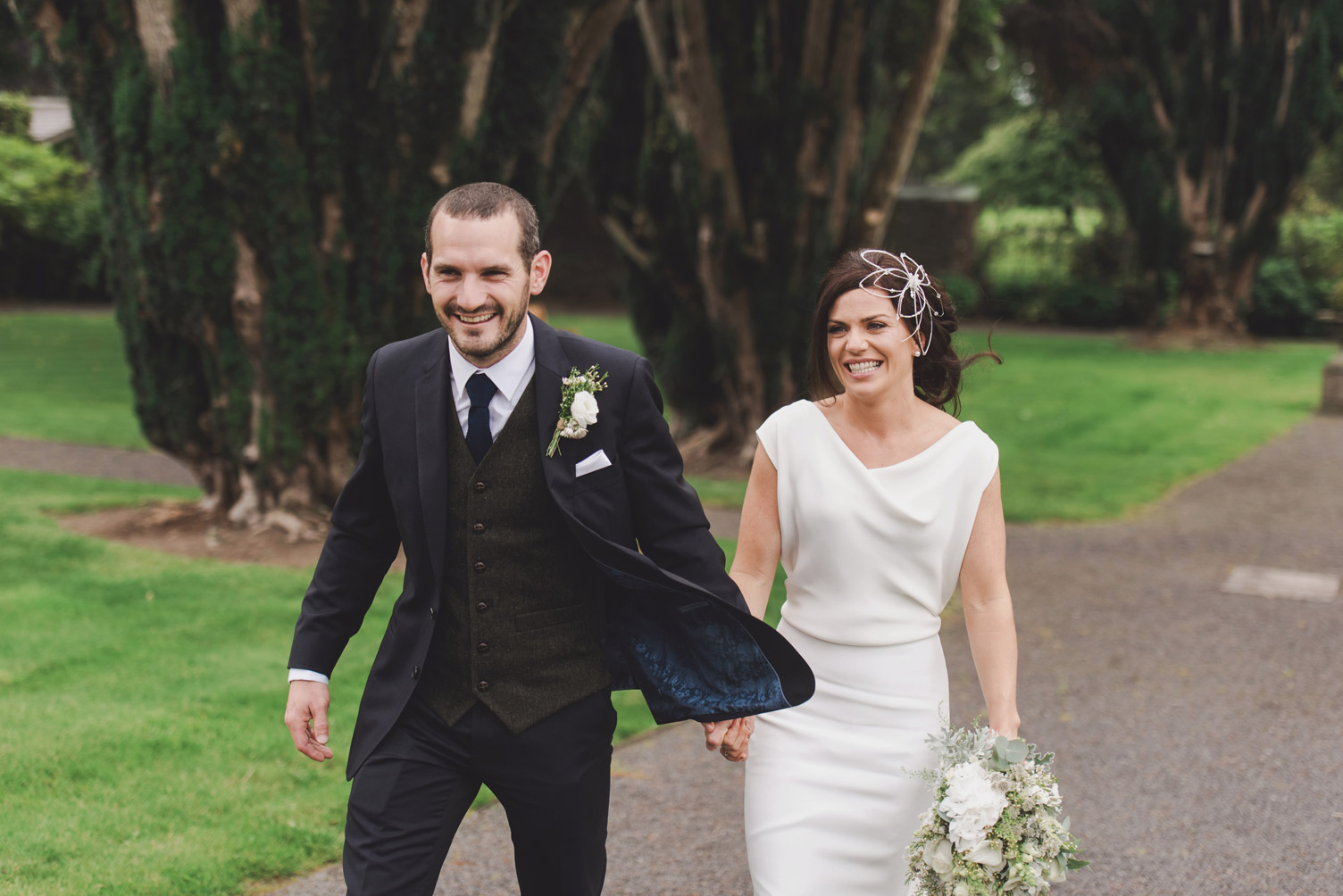 Bride and groom in Tankardstown House Meath Wedding photographers meath ireland