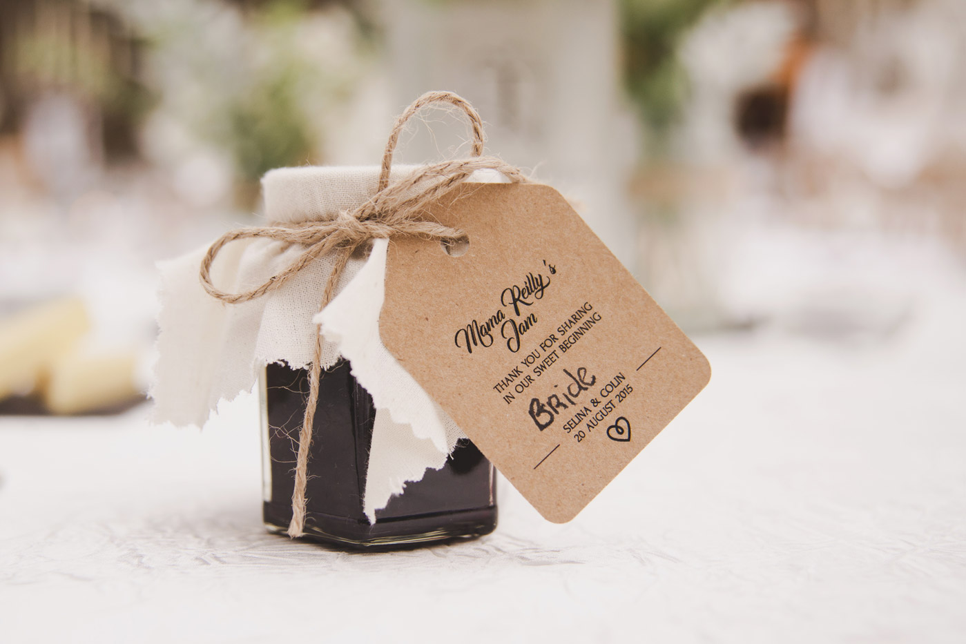 Favours at Tankardstown House Meath Wedding photographers meath ireland