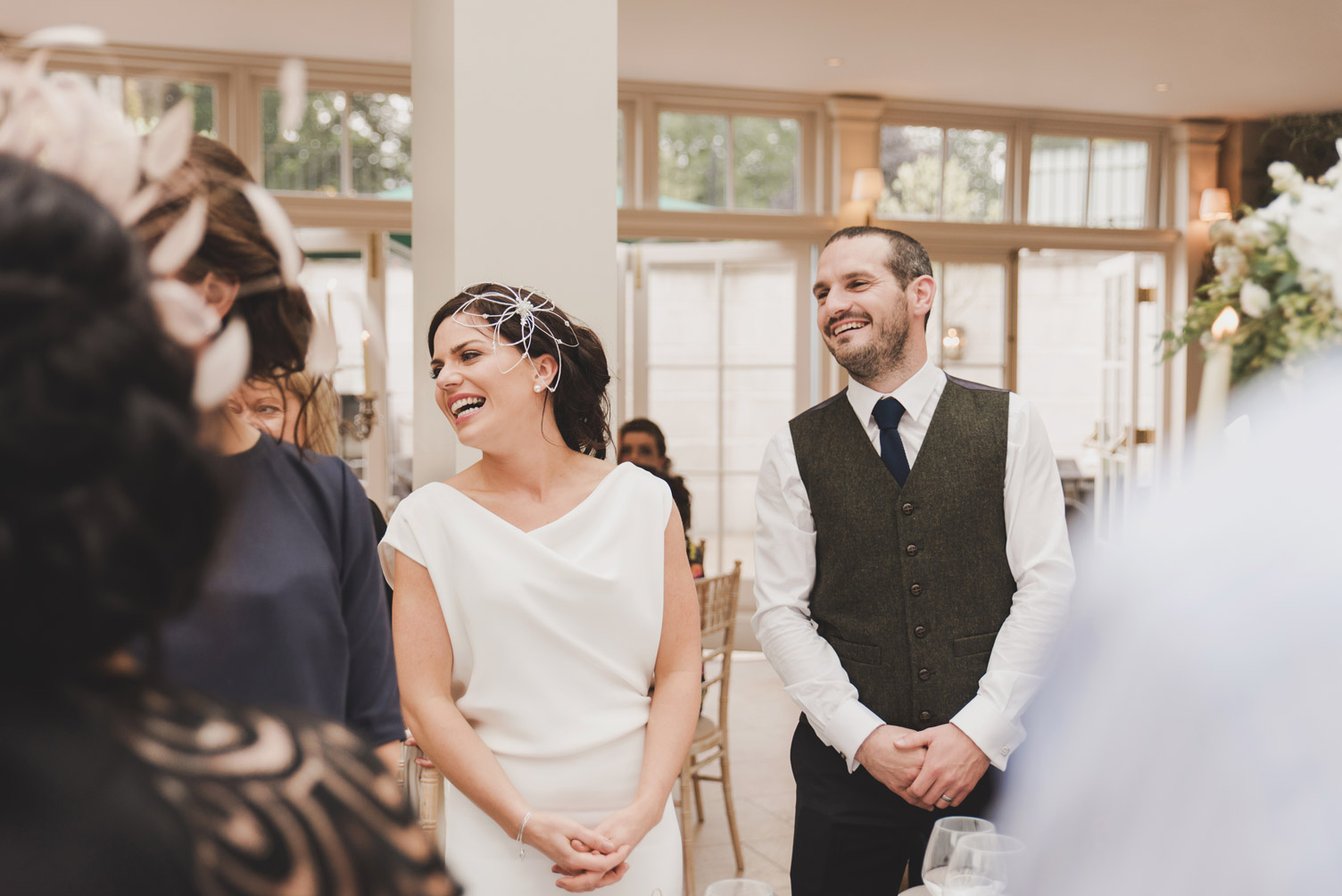 Bride and groom in Tankardstown House Meath Wedding photographers meath ireland