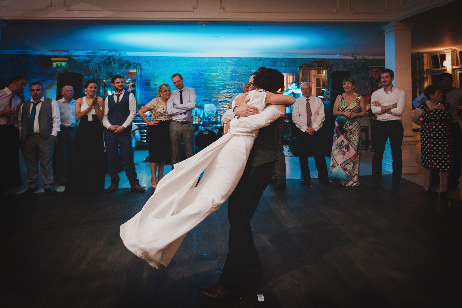 Bride and groom first dance in Tankardstown House Meath Wedding photographers meath ireland