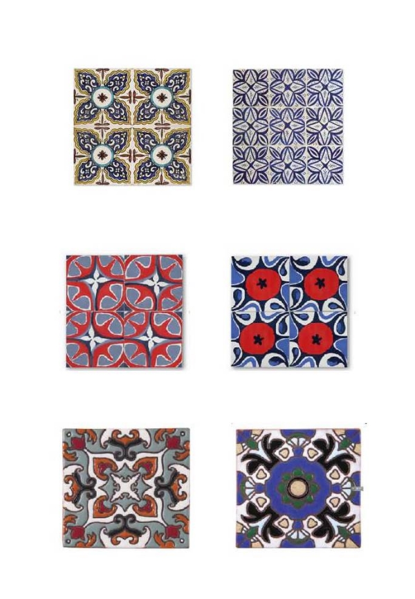 Bijoux Collection : Mosaic House, Michel Collection : Mosaic House, Mougins : Cle Tile Persimmon : Cle Tile, SD-110: Arto Tile Studio, SD-108 : Arto Tile Studio 