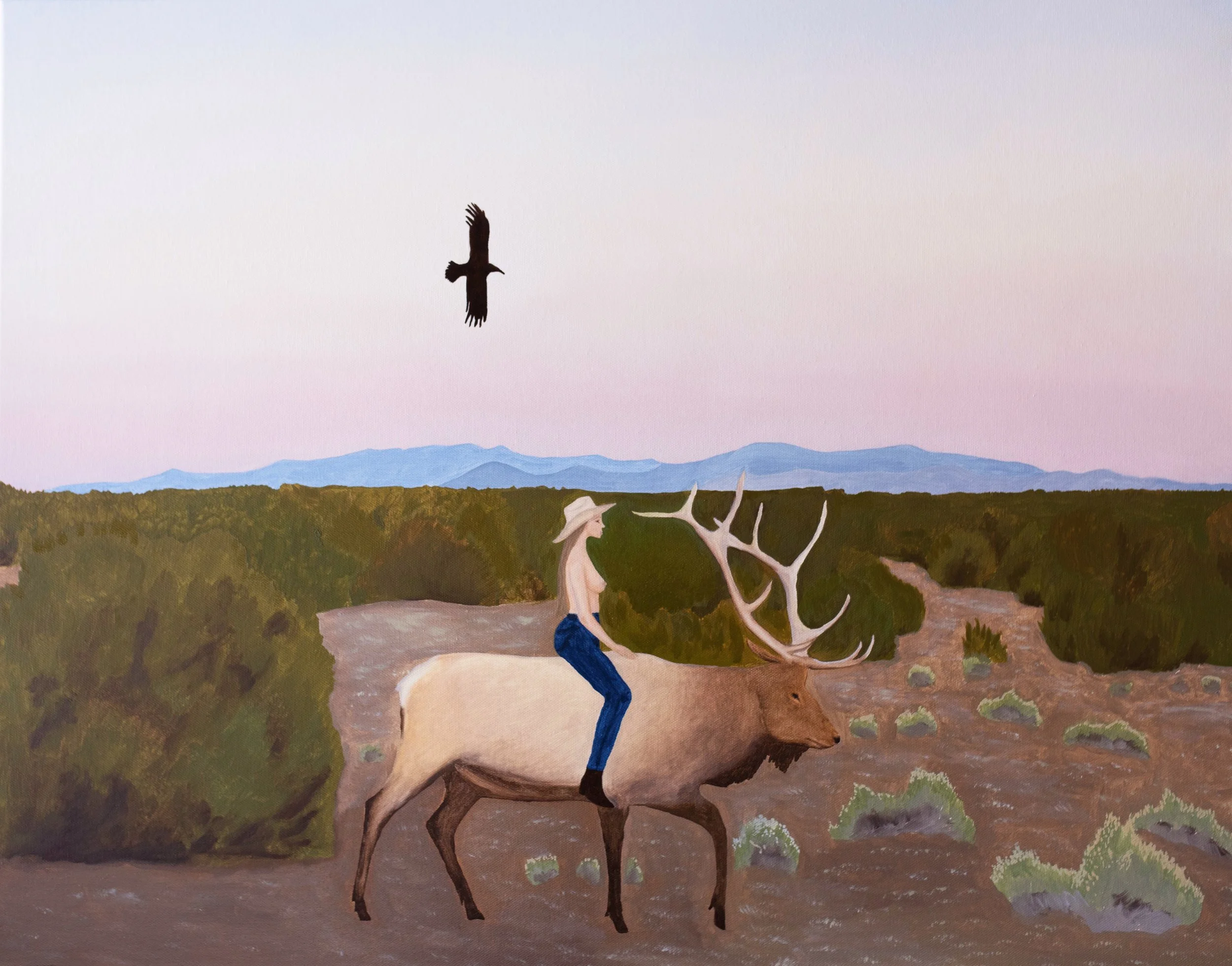 Lady and the Elk medium.JPG