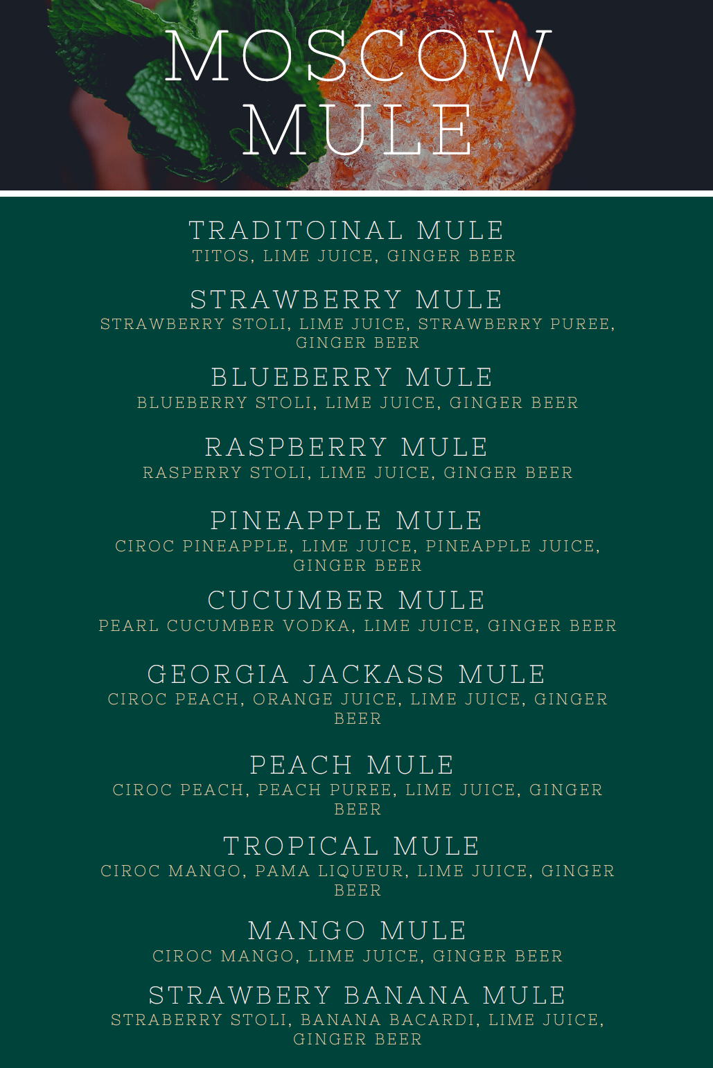 Wellman's Pub and Rooftop Drink Menu Moscow Mule Menu.png