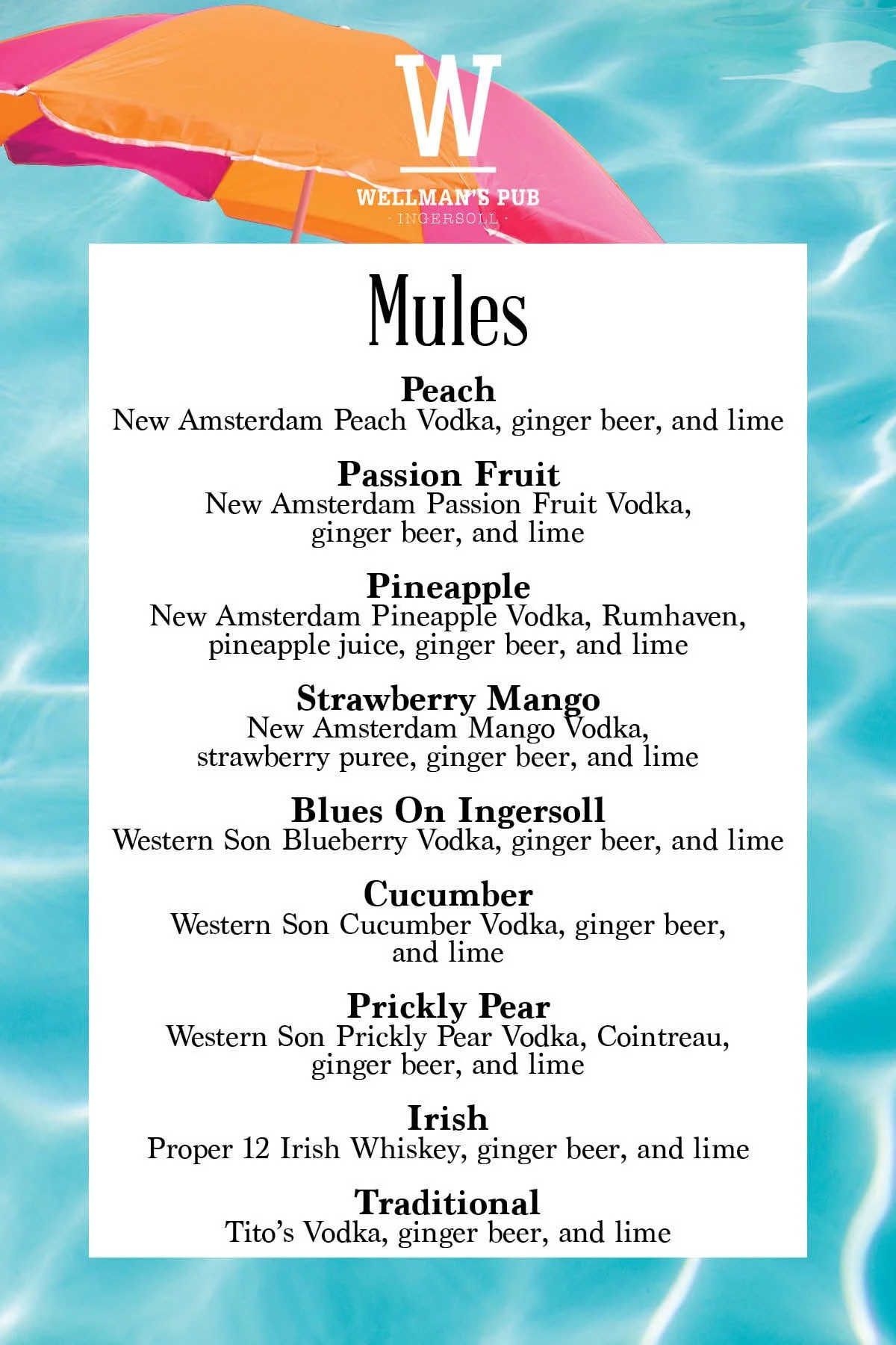 Drinks — Wellman's Pub and Rooftop Restaurant Pub Nightlife