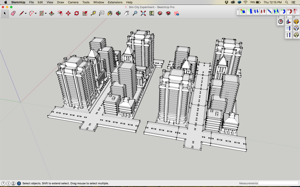 Sim City 2000 Buildings In Sketchup