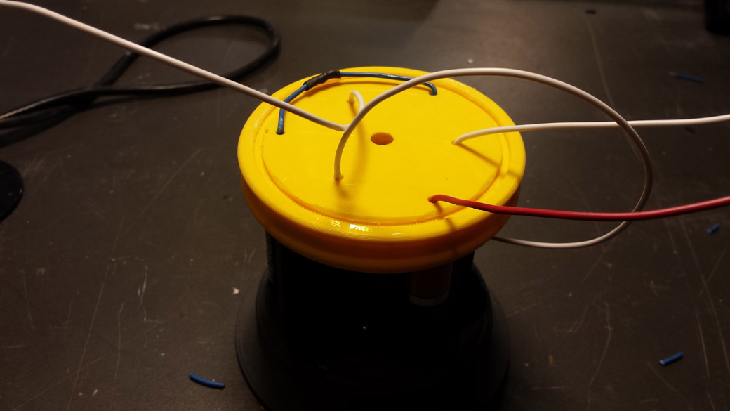 Connecting the Wires at the Top of the Battery Jar