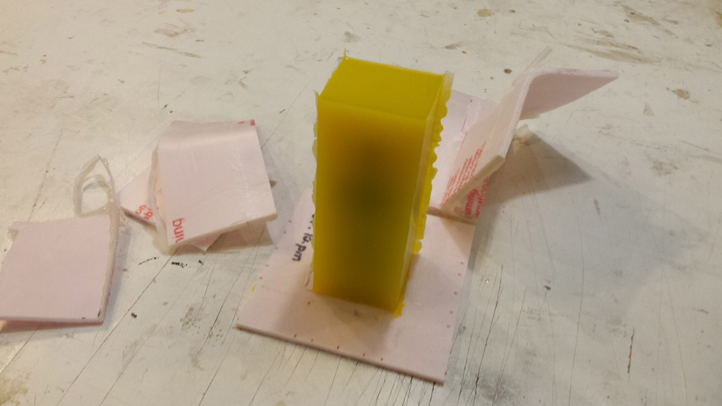 Demolding the Dragon skin mold