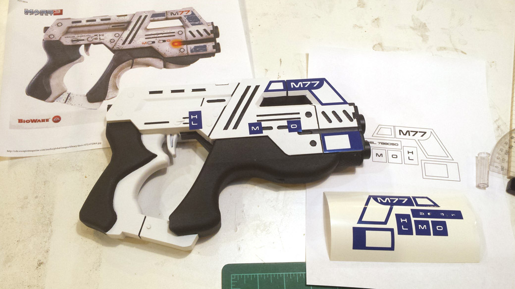 Filament + Resin 3D Print of Mass Effect Pistol : r/3Dprinting