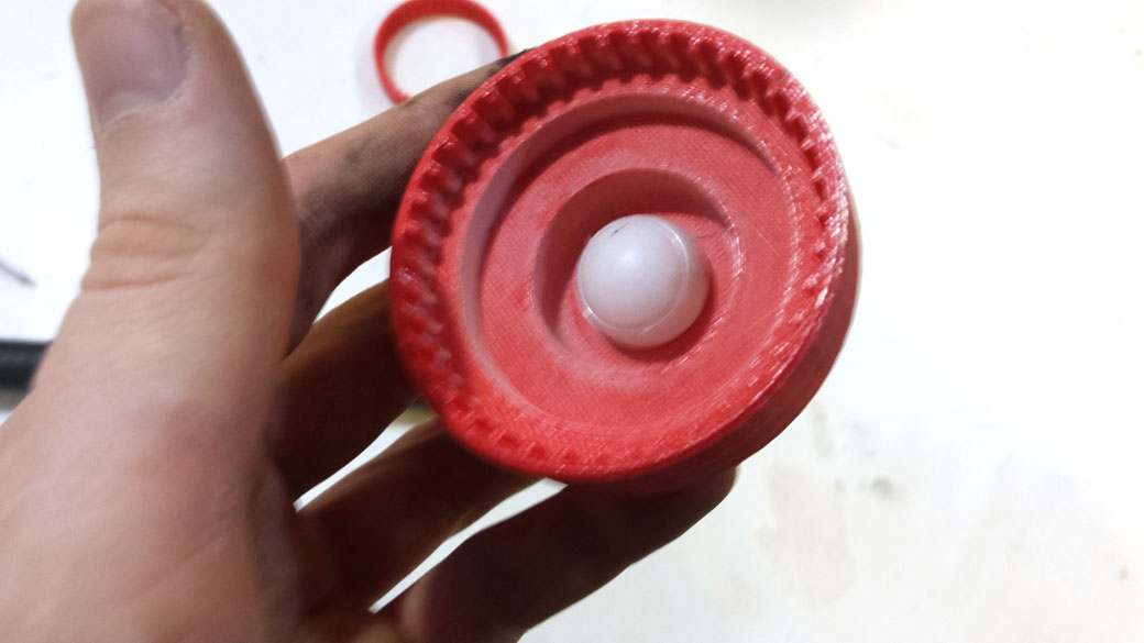 Two Years spinning in the wind, and the PLA Cap Bearing surface of the 3D Printed Axial Wind Turbine held up amazingly well. 