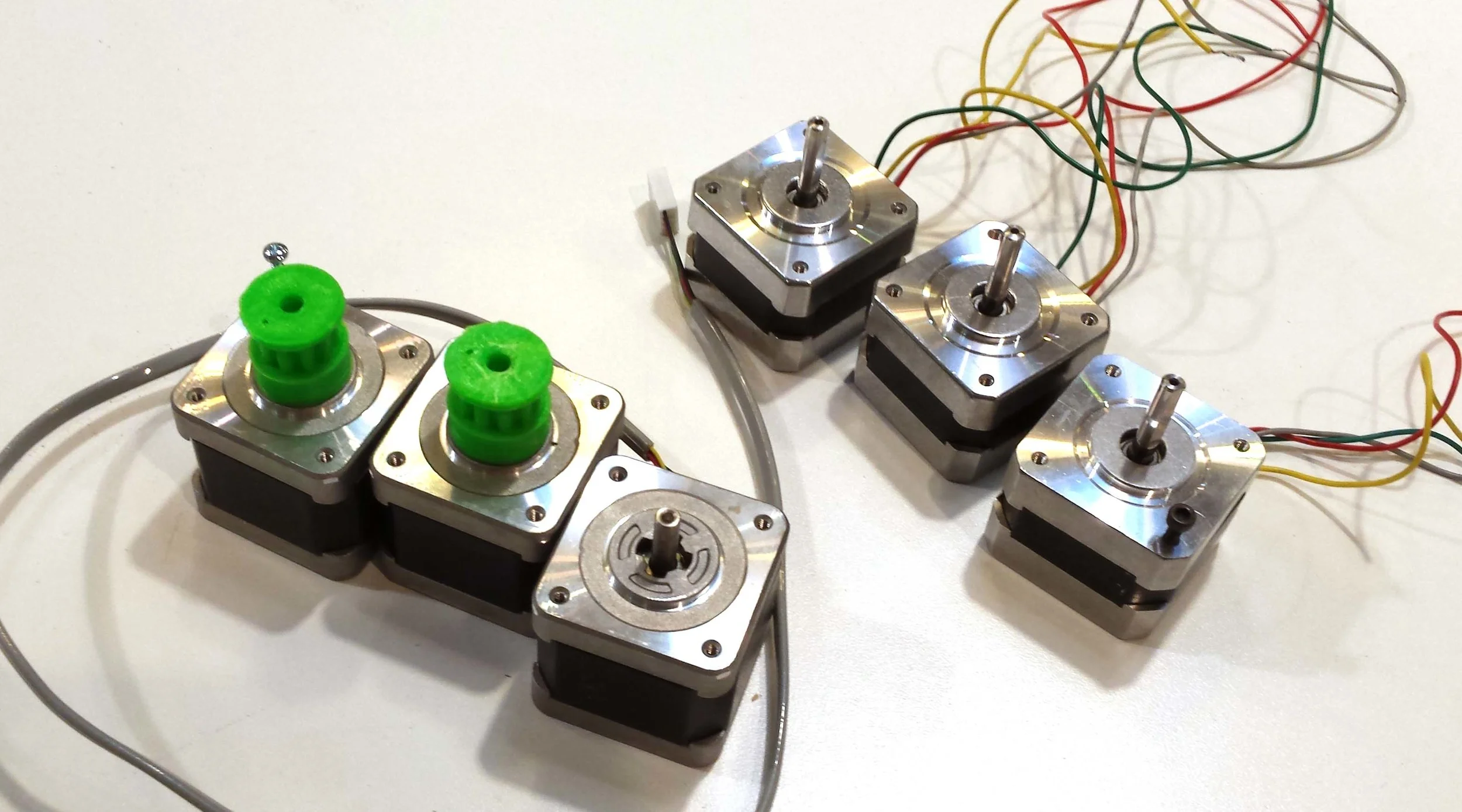 A Small part of my collection of spare and gently used 3D Printer Stepper Motors
