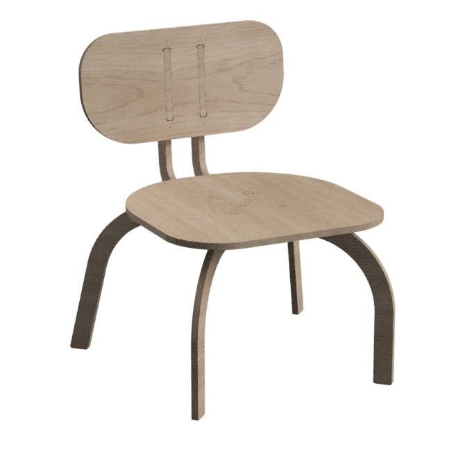 An extra wide version of our parametric chair