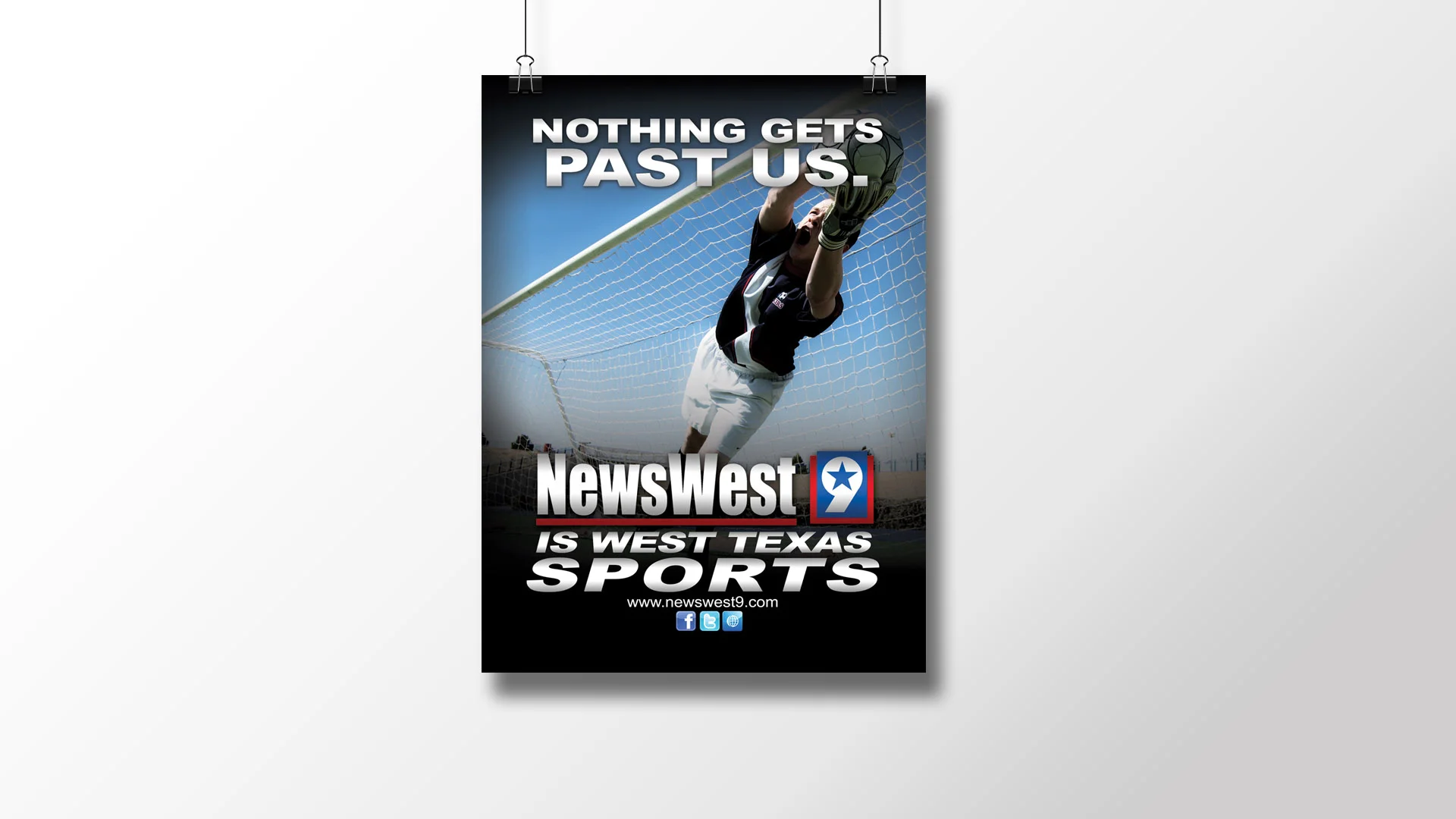 "Nothing Gets Past Us (Soccer)" Print Ad